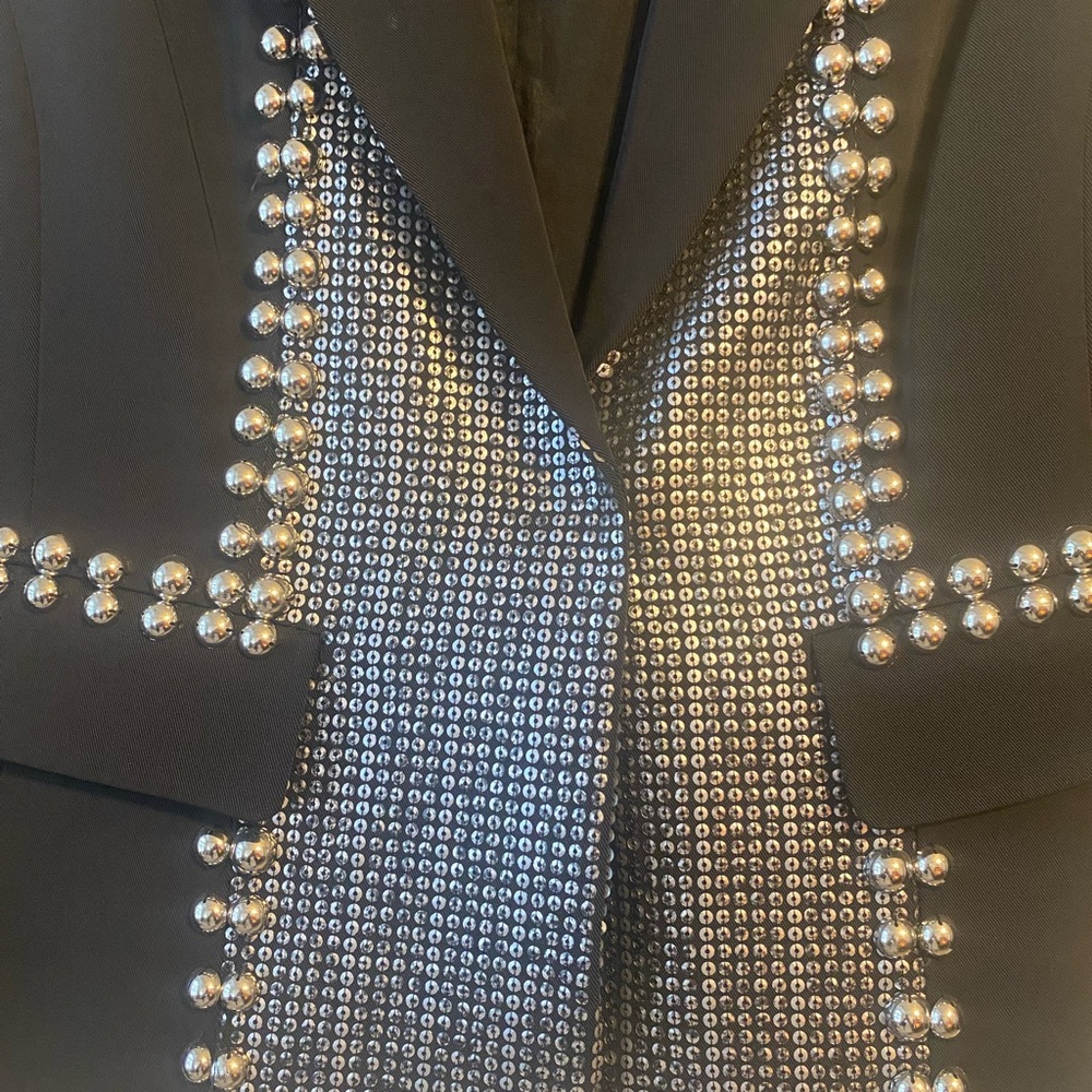 Cristina blazer/jacket. Size: Small. Color: Black with silver.